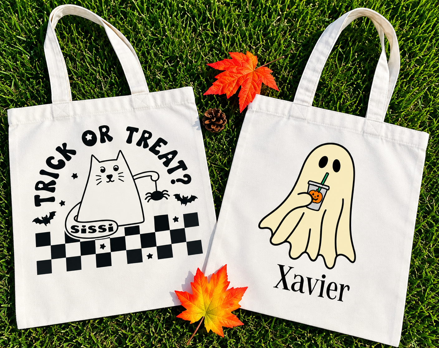 Personalized Halloween Tote Bag